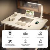 Adjustable Laptop Lap Desk with LED Lamp - 70x48cm Portable Bed Tray Table for Home Office