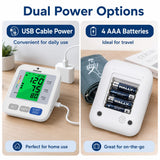 FDA-Cleared Blood Pressure Monitor, Upper Arm, Wide Cuff, Large Display