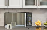 Emerson MWG1191SB 1.1 Cu. Ft. Microwave with Built-In Grill Function, 1100W Power, Stainless Steel, LED Timer Display, 11 Power Levels, 9 Preset Cooking Options, Removable Glass Turntable, Child Lock
