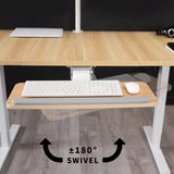 VIVO Light Wood Under Desk 25 x 10 inch Keyboard Tray, MOUNT-KB03C