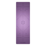 YOGATI Yoga Mat with Alignment Lines. Exercise mat with carry strap. Pilates mats for yoga or Fitness. Non slip Workout Mat. Thick Yoga Mats for women and men. Gym mats for home. Yoga matt thick. YOGATI