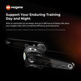 Magene TEO P515 Cycling Power Meter Crankset, Carbon 110BCD for Road Bikes, ±1% Accuracy, 425g Lightweight, 380H Rechargeable Battery, Dual ANT+/Bluetooth, IPX7 Waterproof