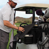 STICKIT Magnetic Golf Towel Gray and Black 2-Pack | Top-Tier Microfiber Golf Towel with Deep Waffle Pockets