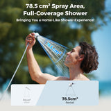 FLEXTAILGEAR Tiny Shower Portable Shower for Camping, Rechargeable Camping Outdoor Shower, Portable Shower Pump for Hiking, Waterproof Outdoor Camp Pump, Car wash, Pet Cleaning, Beach Vacations