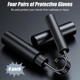 ZEAGUS Grip Strength Trainer 4 Pack,50LB-200LB Metal Hand Grip Strengthener,Non-Slip Heavy-Duty Forearm Exerciser,Hand Gripper for Muscle Building and Hand Rehabilitation Exercising ZEAGUS