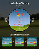 REDTIGER OLED Range Finder Golf with Slope, 1200 Yards Laser Rangefinder Golfing, 7X Magnification Range Finder Golf Magnetic