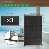 6FT Outdoor Metal Privacy Screen – Decorative Privacy Fence and Room/Garden Divider