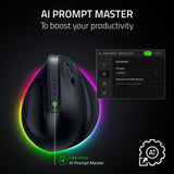 Razer Pro Click V2 Vertical Wireless Mouse, 6 Button Ergonomic Design