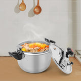 12Qt Stainless Steel High Pressure Cooker, Commercial Cooking Pot - 60Kpa Large Capacity Stewing Pot for Restaurant, Catering, Family Gathering (11L)