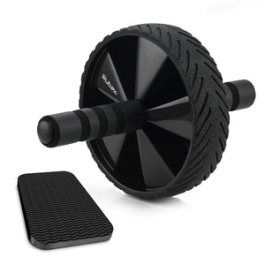 Ab Roller Wheel with Knee Pad Mat for Abdominal & Core Strength Training for Men & Women RUBEX