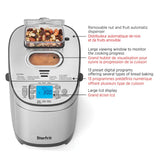 Starfrit Electric Bread Maker - 2lb Loafs - Non-Stick Removable Pan - Automatic Nut Dispenser - 13 Preset Programs - 550W
