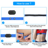 COOSPO Bluetooth Heart Rate Monitor Chest Strap H808S, ANT+ BLE HR Monitor Chest, HRM IP67 Waterproof, Use for Running Cycling Gym and Other Sports