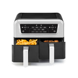 Cuisinart Dual Basket Air Fryer, 2-4.25 QT Baskets, Total 8.5 QT, 4 Functions Air Fry, Roast, Bake and Keep Warm, Features Sync Finish and Sync Settings, Toss Reminder, Auto Warm Mode and Auto-Pause