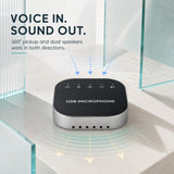 Cykvis 3 in 1 USB Computer Speaker with Microphone, PC Laptop Desktop Conference Speaker with Mic for Smart Home Office and Online Study，360 Degree Enhanced (5)