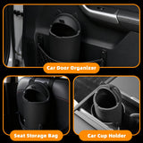 LoopTime Leakproof Car Trash Can,Mini Car Trash Bin for SUV and Truck,Small Cars Garbage Can,Waterproof Automotive TrashCan for Vehicle,Home,Office,Multipurpose,Easy to Clean (Black Silicone)