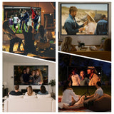 STWUI Projector Screen with Stand - 100 Inch Outdoor Projector Screen Portable Projector Screens 16:9 4K HD Outdoor Movie Screen with Carry Bag Can Enjoy Home Theater Projection Screen