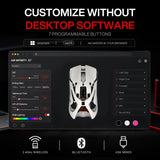 AngryMiao AM Infinity Mouse .97 Wireless White Gaming Mouse 47g Ultra-Light