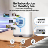 SOLIOM- 5MP Security Cameras Wireless Outdoor, No Subscription & Solar Powered,4-Cam Pack Cameras for Home Security with 360° Auto Motion Tracking, 3K Color Night Vision,5G & 2.4G Router Compatible