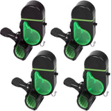 MuNanshan New 4Pcs Fishing Bite Alarm, Sensitive Electronic Fishing Alarms Indicator, Sound Bite Alert Bell with LED Lights (HBL-02E)