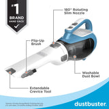 Dustbuster Advanced Clean Cordless Handheld Vacuum, Compact Home and Car Vacuum with Crevice Tool BLACK+DECKER