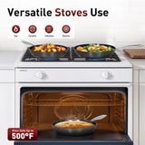 MAISON ARTS Hard Anodized Nonstick Frying Pans Set 2 Piece, 10" and 12" Ceramic Coating Skillets
