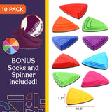 Special Supplies 10 Stepping Stones for Kids Indoor and Outdoor Balance Blocks Promote Coordination, Balance Strength Child Safe Rubber, Non-Slip Edging