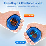 FitBeast Grip Strength Trainer Kit, 9-Piece Hand Strengthening Devices with 3 Finger Exerciser, 2 Dual-Force Forearm Strengthener, Finger Stretchers & Stress Balls for Rehab & Recovery