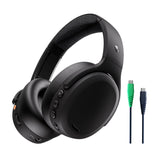 2 Over-Ear Noise Canceling Wireless Headphones with Sensory Bass and Charging Cable, 50 Hr Battery - Black Skullcandy