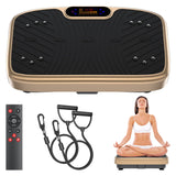 WATEYA Vibration Plate Exercise Machine Vibration for Lymphatic Drainage Fitness Equipment for Strength Toning Premium Home Workout Equipment with 1-200 Speed Settings for Fitness (Gold)