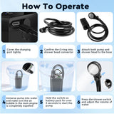 Fotgear Portable Camping Shower - 6000mAh Rechargeable Outdoor Shower with LED Display - IPX7 Waterproof Camping Shower Kit for Hiking, Travel, Car Washing, RV, Pet Bath
