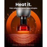 BOB AND BRAD C2 Plus Massage Gun with Heat, Deep Tissue Percussion FSA Massager Gun for Athletes & Pain Relief, Electric Handheld Back Neck Shoulder Muscle Massager, HSA Eligible Gift