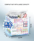 Chest Freezer 5.0 cu.ft Deep Freezer White Low Noise | Manual defrost, Applicable to Basement Apartment Home Garage OOTDAY