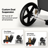 Mompush Ultimate 3 Full-Size Stroller with Bassinet, Newborn to Toddler