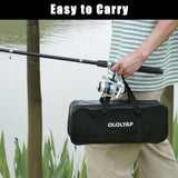 OLOLYAP Fishing Pole Combo Set 6.9ft 2PCS Telescopic Fishing Rod and Reel Combo with Fishing Pliers and Lip Gripper Collapsible Fishing Rod and Reel Kits for Bass