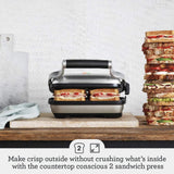 Breville the Perfect Press™ Panini Press, BSG600BSS, Brushed Stainless Steel