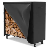 WALMANN 4 ft Firewood Rack with Cover, Heavy Duty Firewood Log Rack With Weather Resistant 600D Oxford Fabric Cover, Indoor/Outdoor Wood Racks for Fire Wood