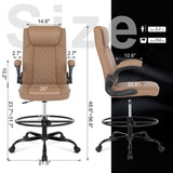 Misolant Drafting Chair, Tall Office Chair for Standing Desk, Standing Chair with Adjustable