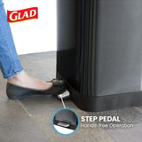 oft Close Lid, Foot Pedal & Waste Bag Holder – Large Indoor Metal Garbage Bin for Kitchen, Home & Office Use