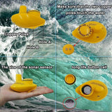 Lucky Sonar Handheld Fish Finder Wireless Transducer Handheld Fish Finders Boat Kayak LCD Depth Finder Portable Display Sensor