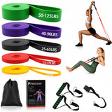 ONYXARAEL Resistance Bands Set, Anti-Snap Workout Bands with Handles, Stackable Resistance Bands for Men & Women, Home Gym Equipment with Door Anchor for Strength Training & Full Body Workout