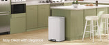 SONGMICS Trash Can, 13 Gallon (50 L) Garbage Can for Kitchen, with Lid, Pedal, and Removable