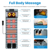 Full Body Vibration Massage Mat with Neck & Foot Massager