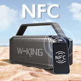 W-KING D9-1 100W Peak 60W RMS Deep Bass Bluetooth Speaker, IPX6 Portable Waterproof Loud Bluetooth