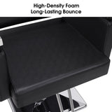 BarberPub Classic Hydraulic Barber Chair Styling Salon Chair for Hair Stylist Beauty Spa Equipment 8808 (Black)