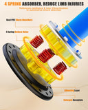 LEKÄRO Freestanding Punching Bag with Boxing Gloves, Heavy Boxing Bag with Stand for Adult Kids, Standing Kickboxing Bag (Black Gold) LEKÄRO