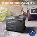 BODEGACOOLER 12 Volt Car Refrigerator,58QT(55L) Car Fridge with Wheels,RV Portable Freezer Single Zone,with APP Control