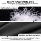 Naturehike Ultralight Down Sleeping Bag, 650FP Backpacking Sleeping Bag for Adults, 40.4℉ Waterproof Sleeping Bags for Camping, Hiking, Traveling with Compression Sack