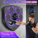 Smart Music Boxing Machine for Adults and Kids, Bluetooth Boxing Equipment with Boxing Gloves, Wall Mounted Electronic Punching Machine for Home Gym Workout Indoor