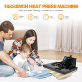 Heat Press Machine 1800W – Multifunctional Digital Industrial T-Shirt Sublimation Printer