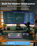 PVIPCZ Ergonomic Mouse Pad and Keyboard Wrist Rest Set (Black&Purple)
